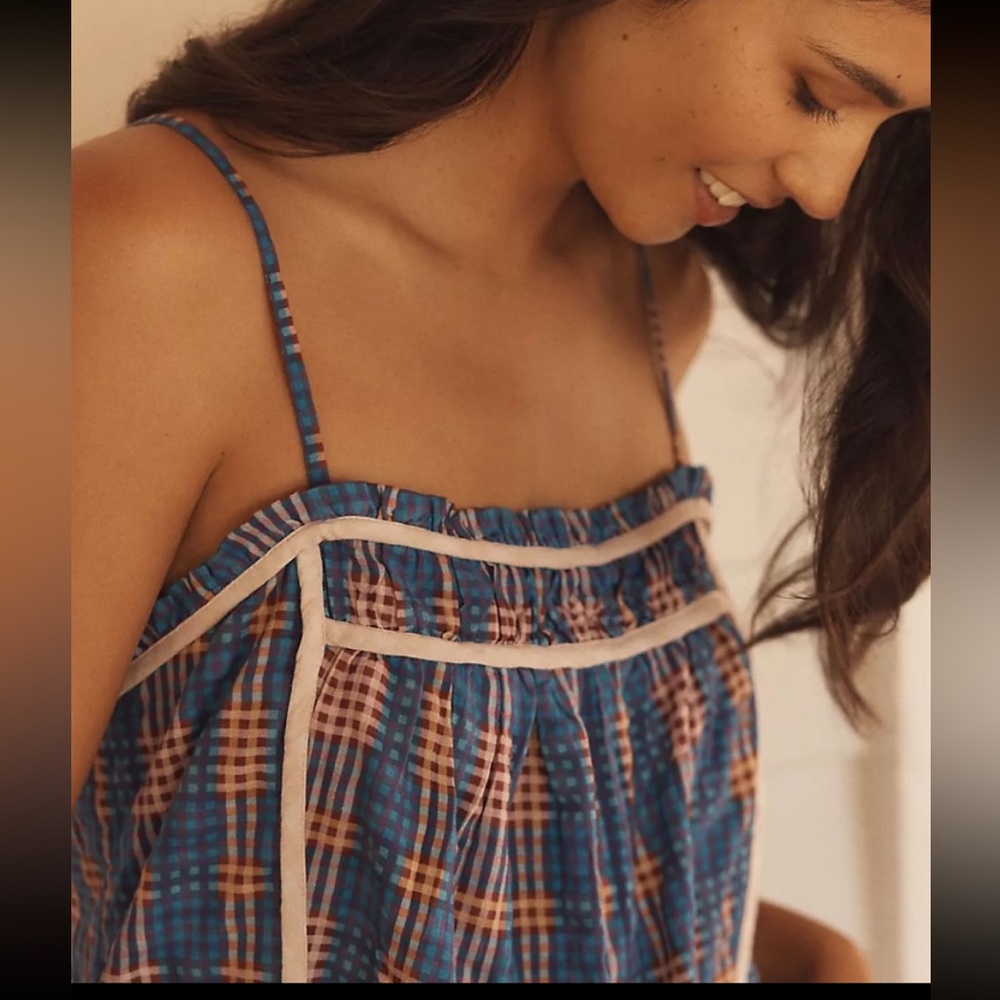 Anthropology LyreBird Ruffle Apron Cami Top - Picture 4 of 8